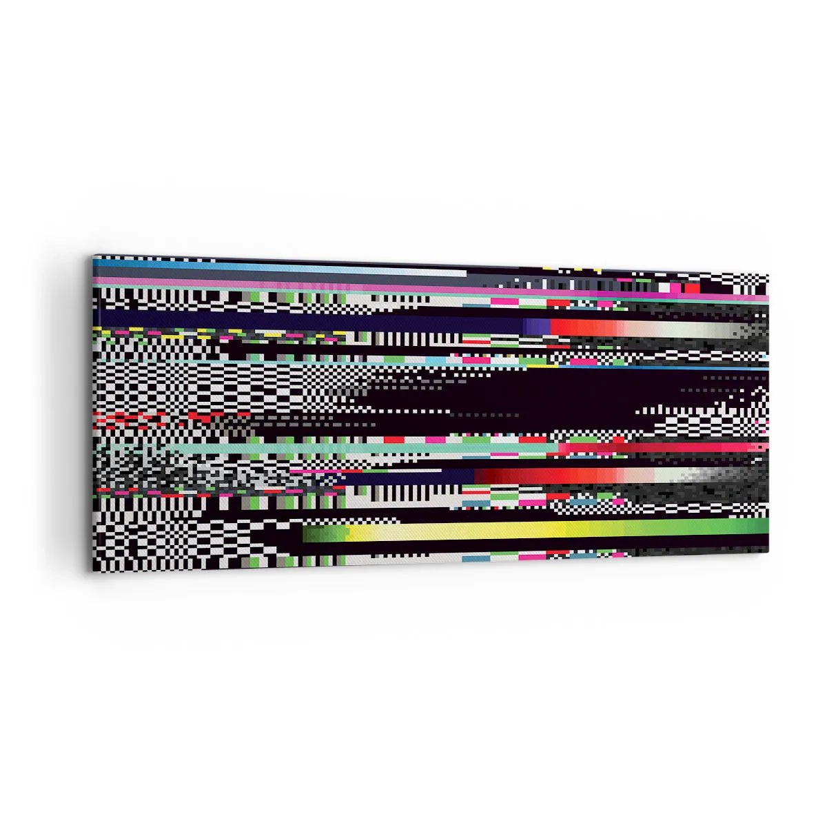 Schilderen op canvas - Het controlebeeld van de werkelijkheid - 120x50 cm