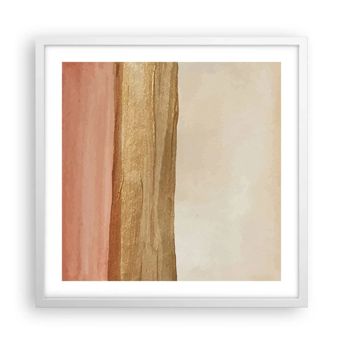 Poster in een witte lijst - Verticale compositie - 50x50 cm