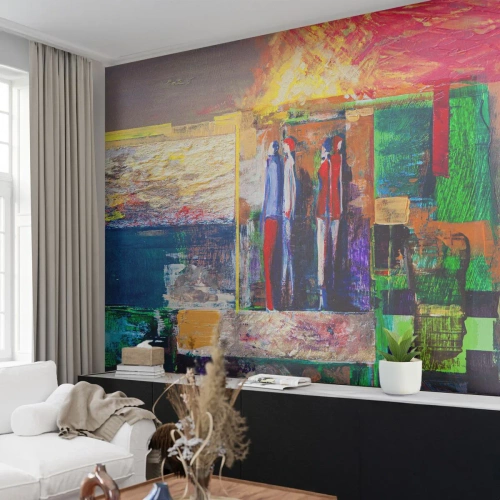 Zelfklevend Fotobehang Deluxe Sticker - Relaties en emoties - Abstractie, Mensen, Deel - 100x70 cm
