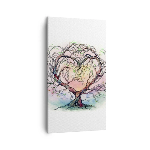 Schilderen op canvas - Samen tegen de stormen - 45x80 cm