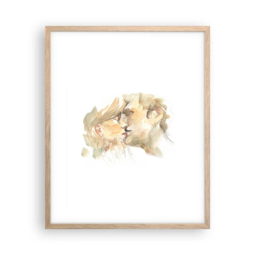 Een poster in een licht eiken lijst - De helft gevonden? - 40x50 cm