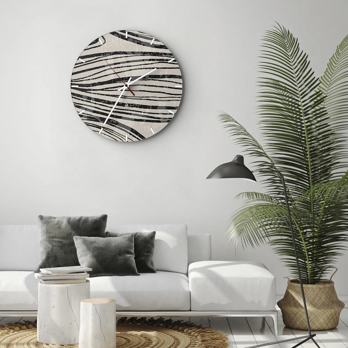 Wandklok - Klok - Lijnoverstromingsvlakte - 40x40 cm