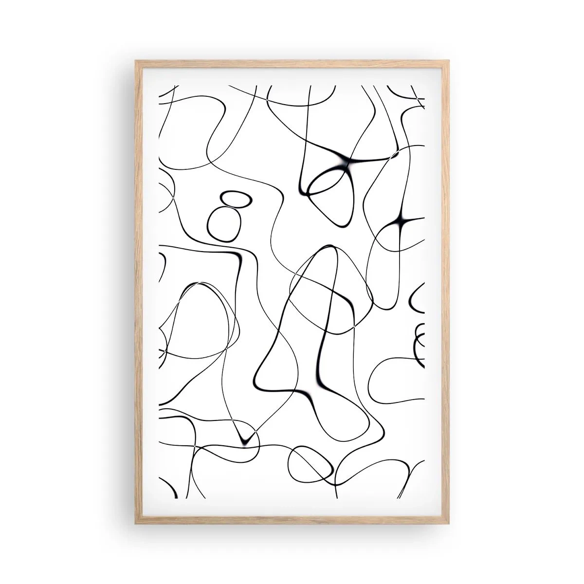 Een poster in een licht eiken lijst - Levenspaden, wisselvalligheden - 61x91 cm