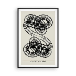 Poster in een zwarte lijst - Het kwam er spontaan uit - 61x91 cm