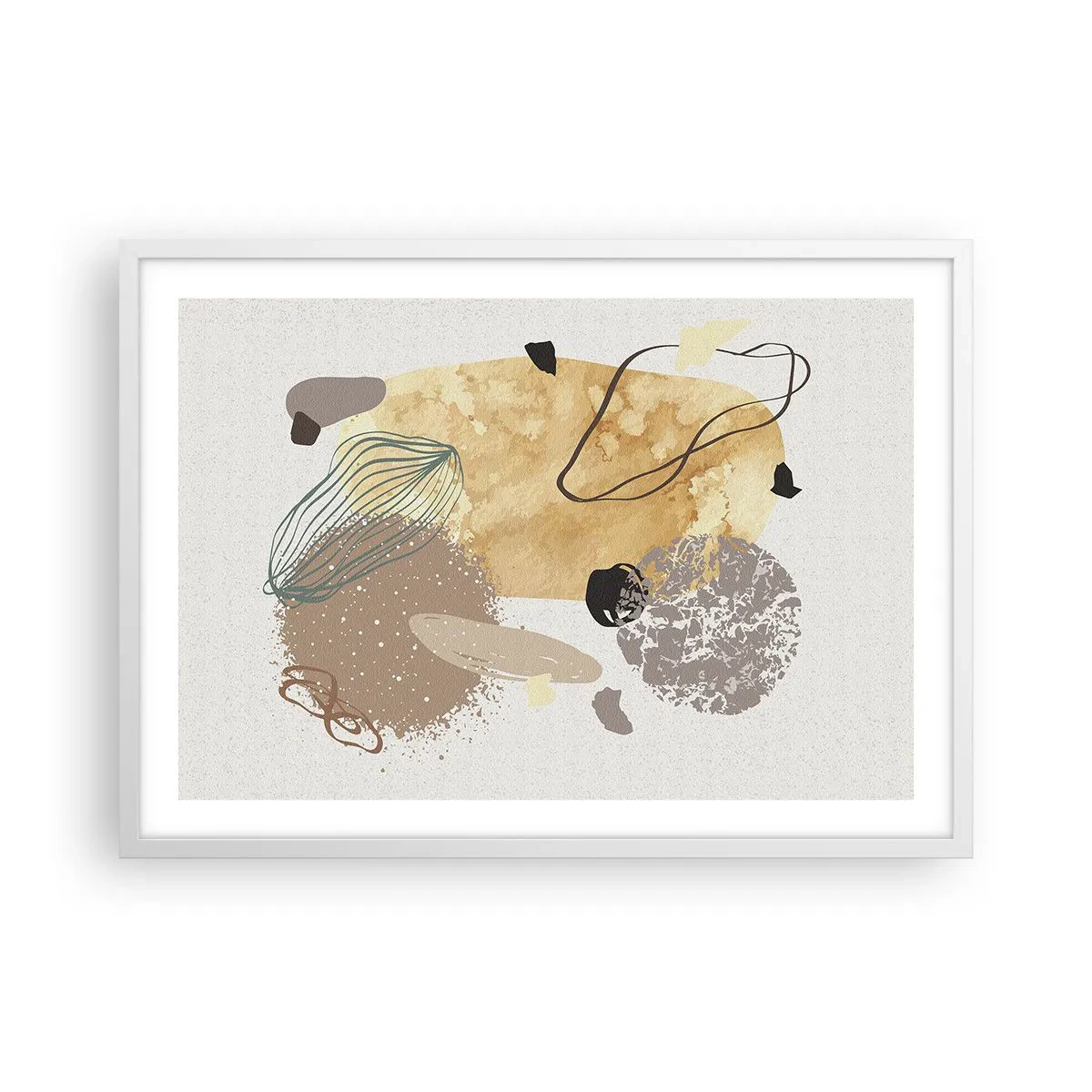 Poster in een witte lijst - Toegepaste plumcologie - 70x50 cm