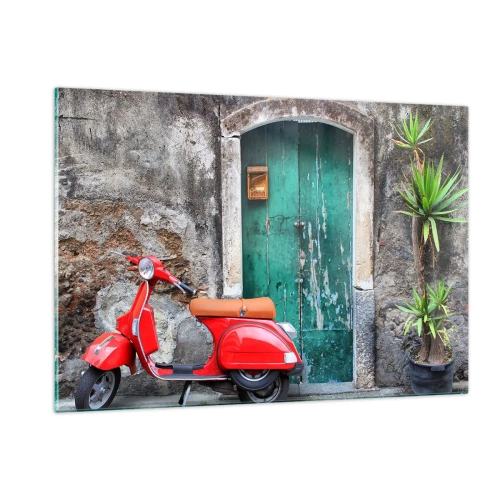 Schilderen op glas - Italiaanse vakantie - 120x80 cm