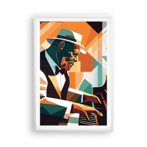 Poster in een witte lijst - Al die jazz - 61x91 cm