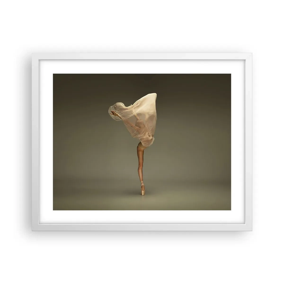 Poster in een witte lijst - Het zal snel omhoog vliegen - 50x40 cm