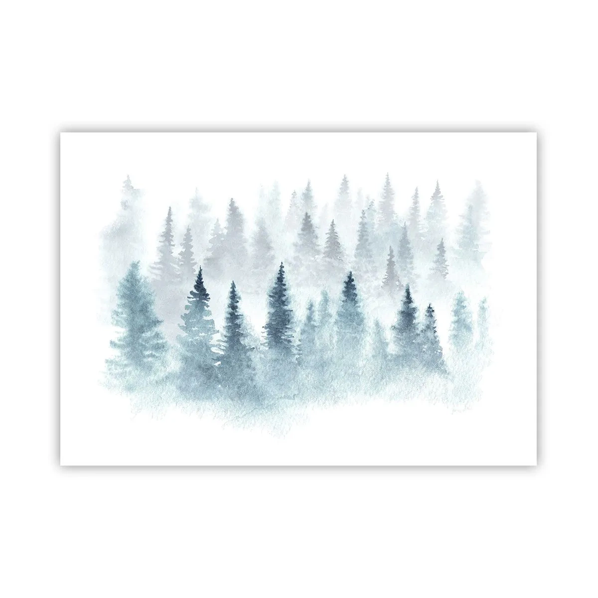 Poster - Gehuld in mist - 100x70 cm