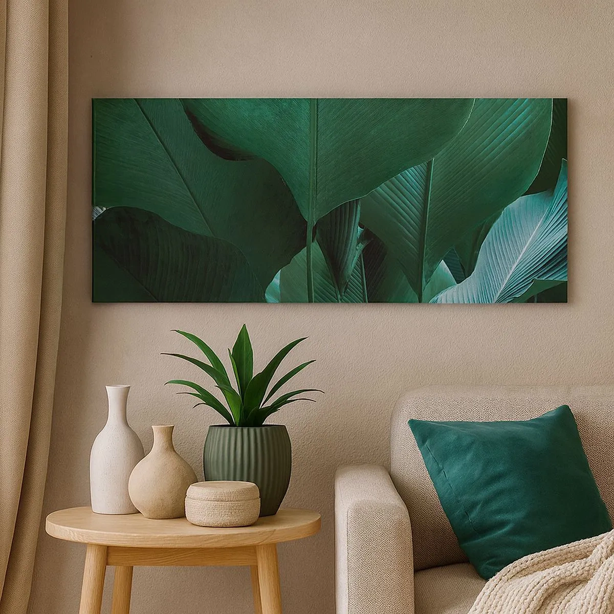 Schilderen op canvas - Naar het licht gekeerd - 100x40 cm