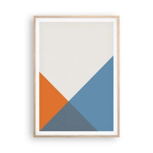 Een poster in een licht eiken lijst - In een hoekje… - 70x100 cm