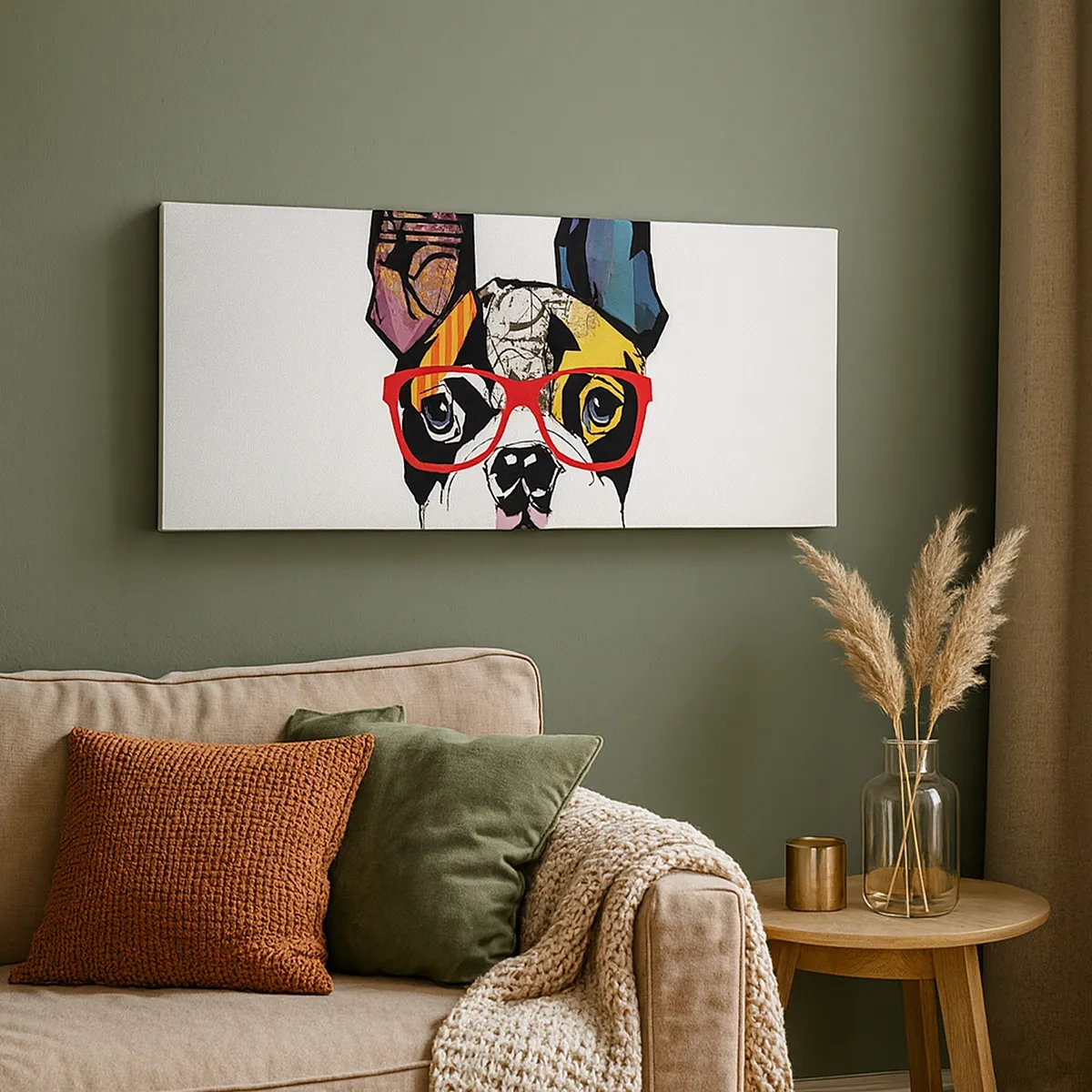 Schilderen op canvas - intellectueel - 30x30 cm