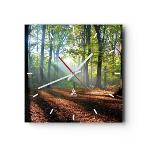 Wandklok - Klok - Lichten en schaduwen - 30x30 cm