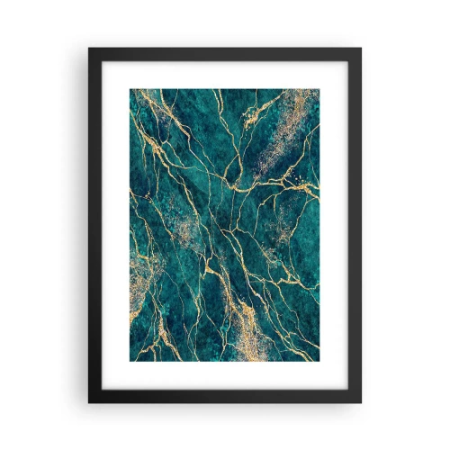 Poster in een zwarte lijst - Goudmijn - 30x40 cm