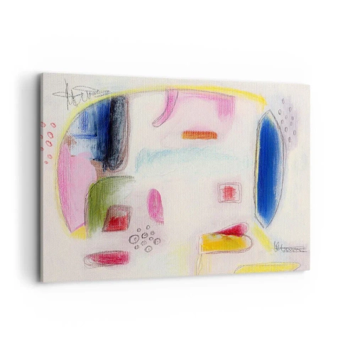 Schilderen op canvas - Meer bol dan hol of plat - 100x70 cm