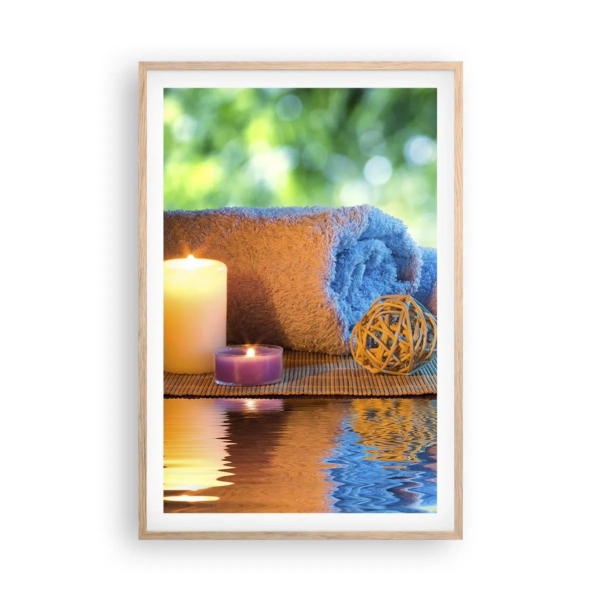 Een poster in een licht eiken lijst - Tijd voor het lichaam - 61x91 cm