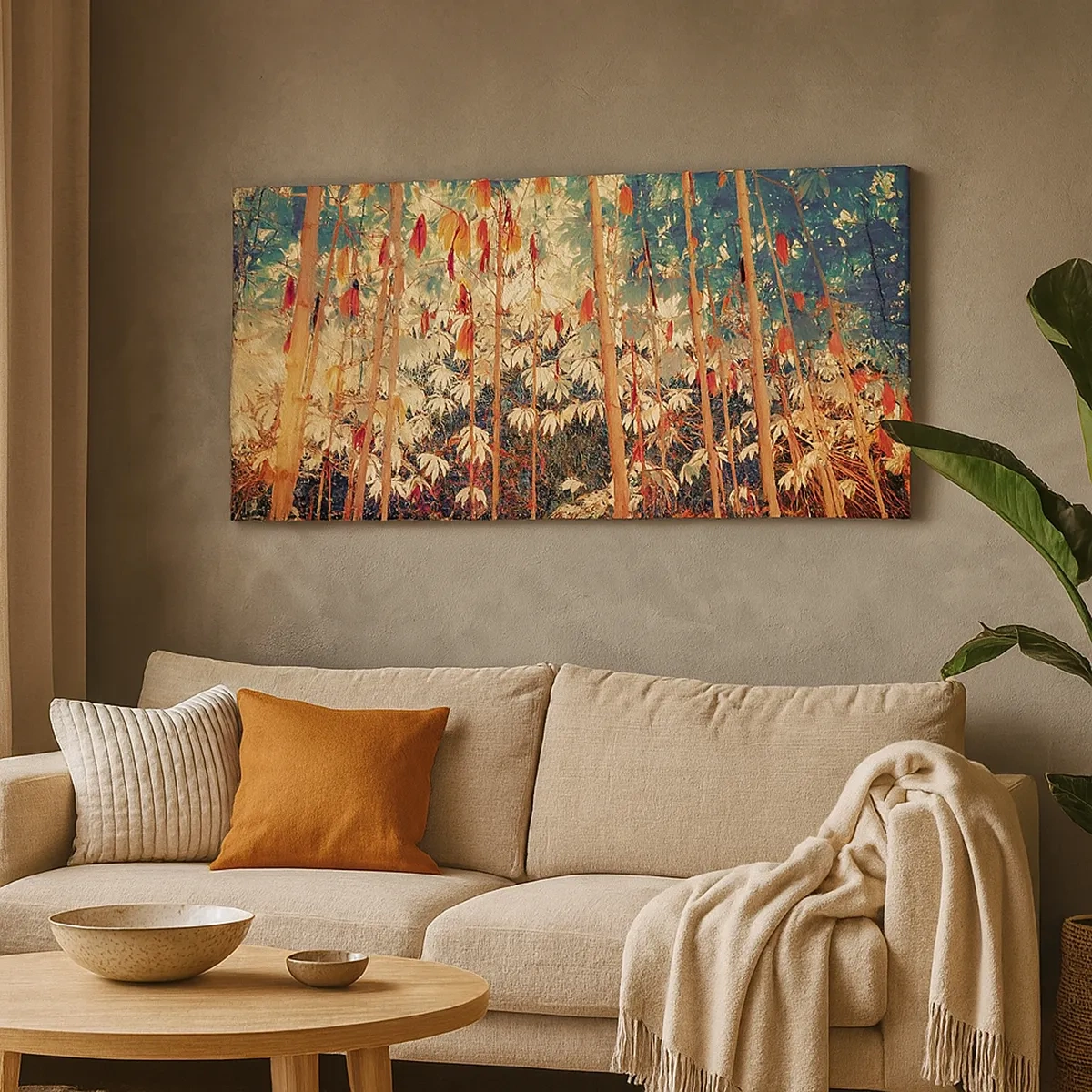 Schilderen op canvas - Het geheime leven van de bladeren - 30x30 cm