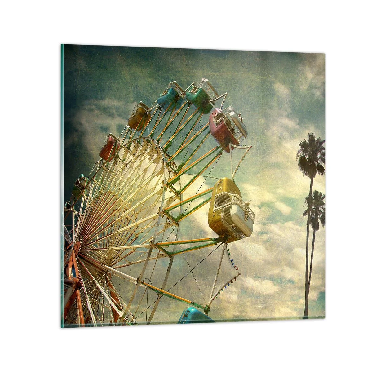 Schilderen op glas - Het zal zo zijn, het zal leuk zijn..., - 70x70 cm