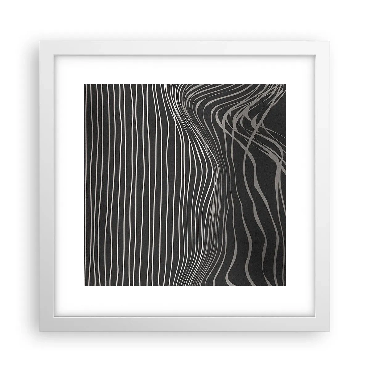 Poster in een witte lijst - Ritme en accent - 30x30 cm