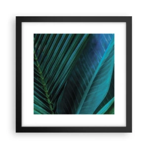 Poster in een zwarte lijst - De anatomie van groen - 30x30 cm