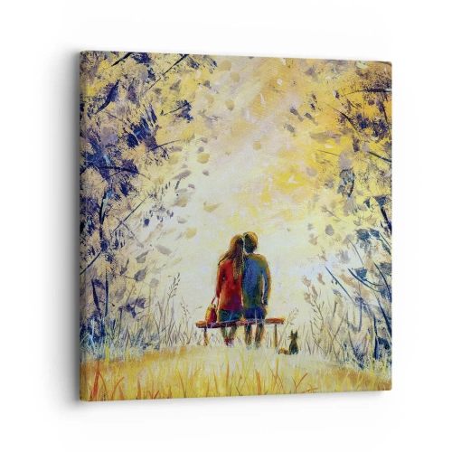 Schilderen op canvas - Een magisch moment - 30x30 cm