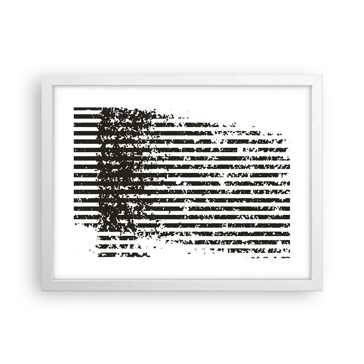 Poster in een witte lijst - Ritme en ruis - 40x30 cm