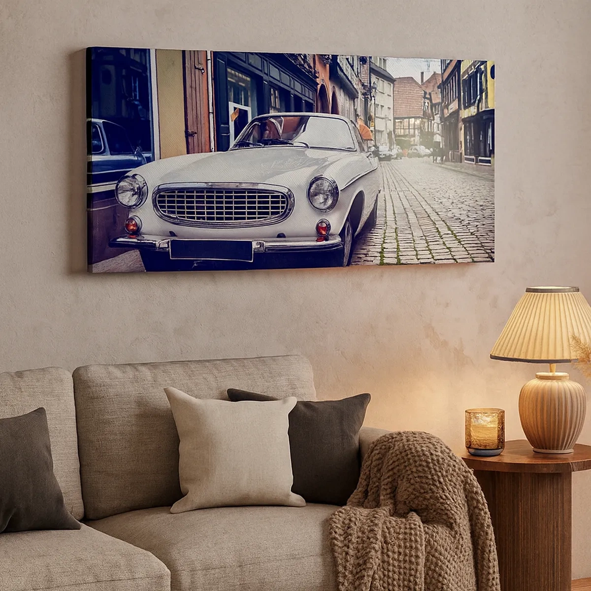 Schilderen op canvas - Het verleden is vandaag - 30x30 cm