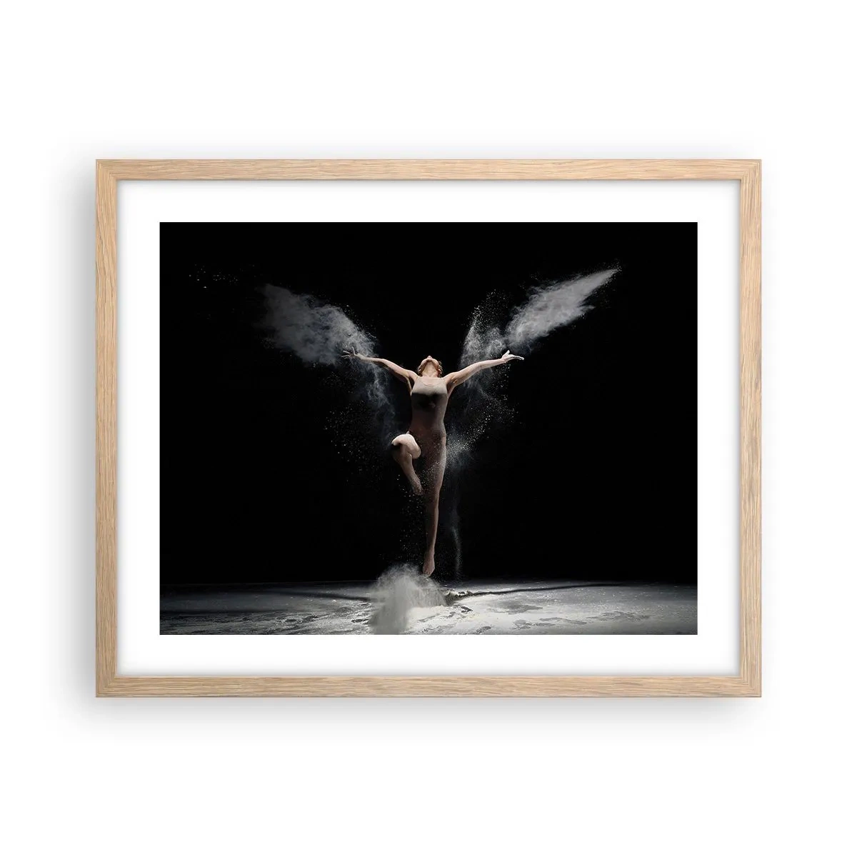 Een poster in een licht eiken lijst - Elfen bestaan - 50x40 cm