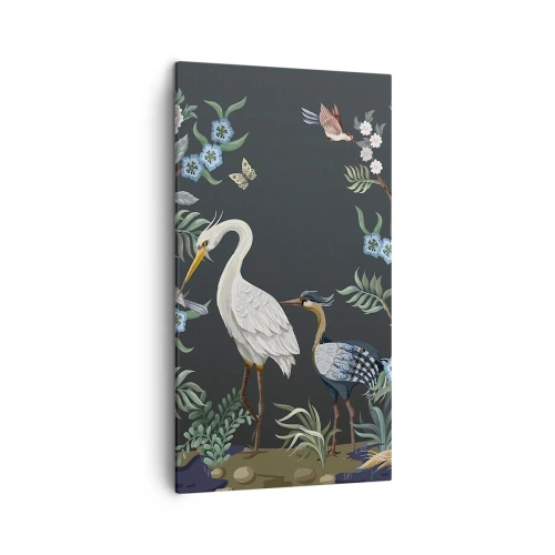 Schilderen op canvas - Vogelparade - 45x80 cm
