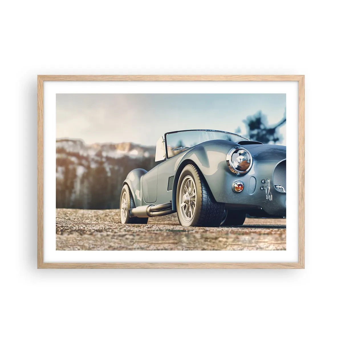 Een poster in een licht eiken lijst - Omdat stijl ertoe doet - 70x50 cm