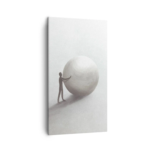 Schilderen op canvas - Het spel van het leven - 45x80 cm