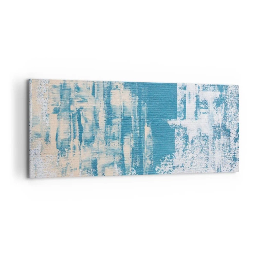 Schilderen op canvas - Door een ijspegel - 120x50 cm