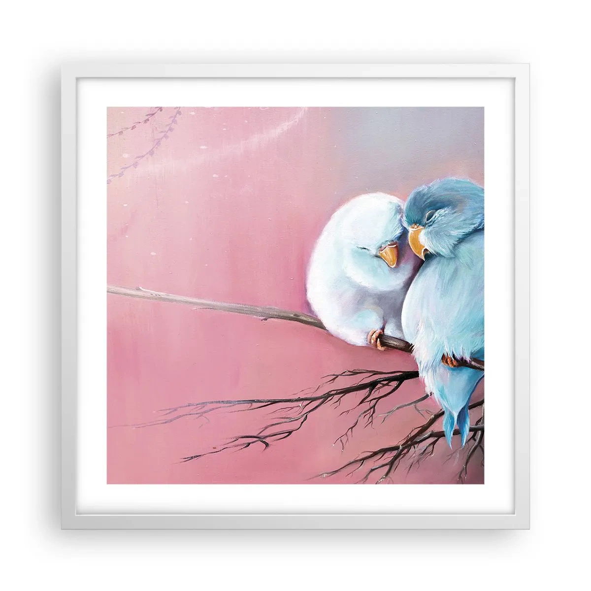 Poster in een witte lijst - Wat kan ik hier toevoegen? ... - 50x50 cm