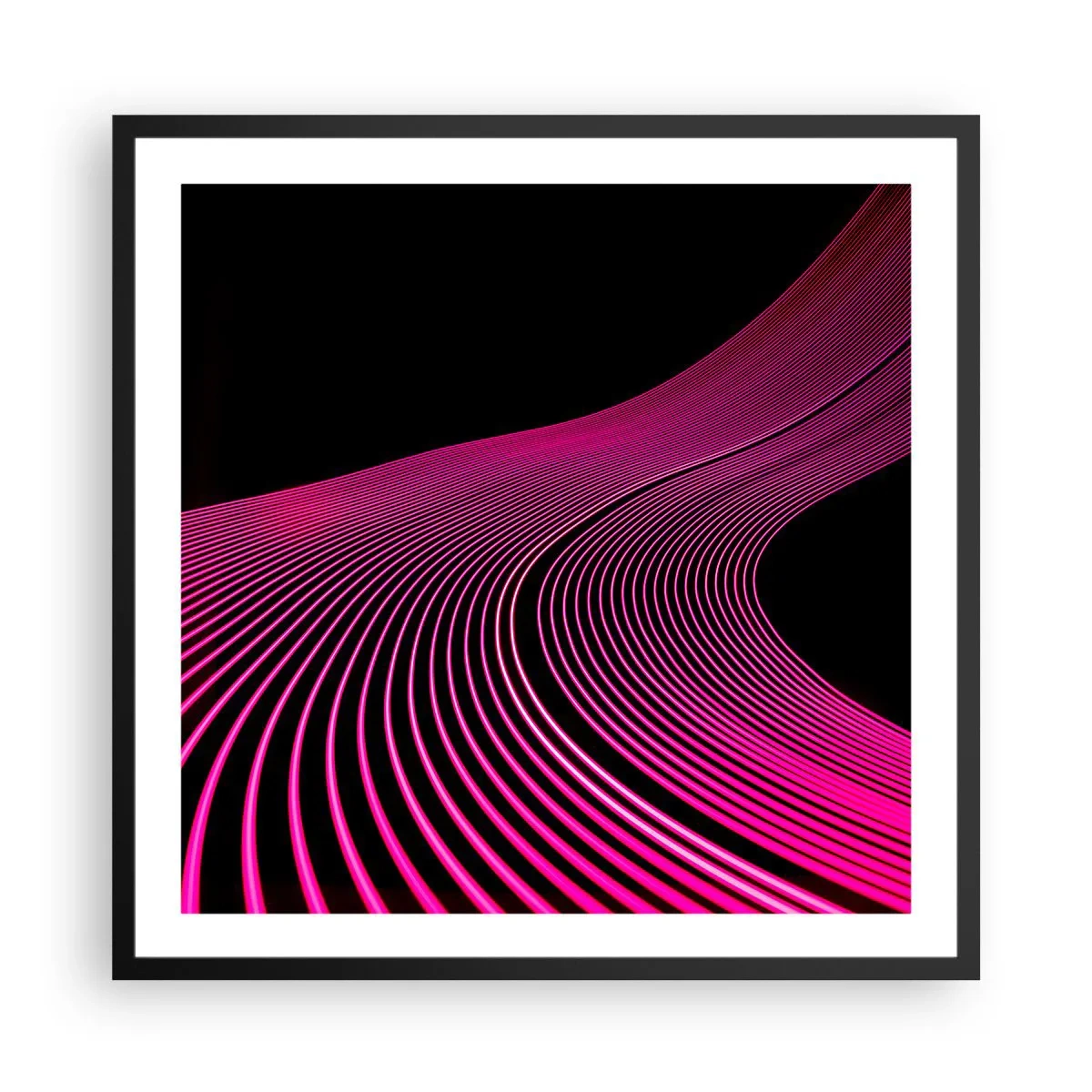 Poster in een zwarte lijst - Avenue van licht - 60x60 cm