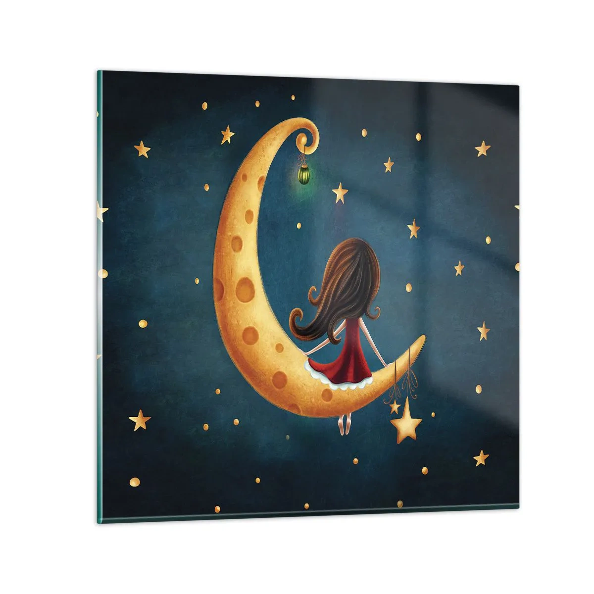 Schilderen op glas - Een keer… - 30x30 cm