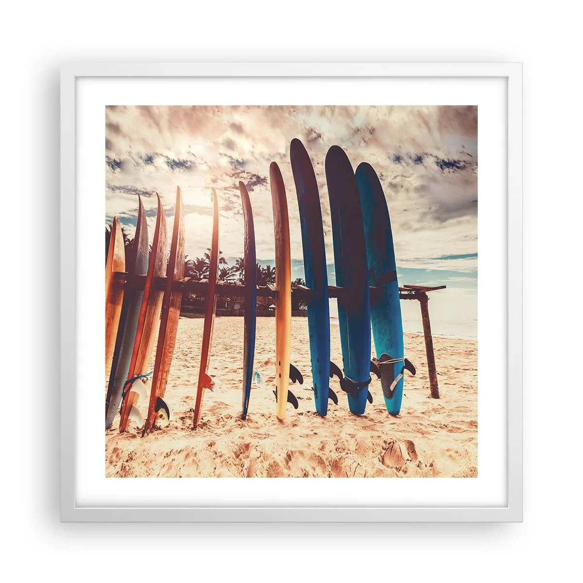 Poster in een witte lijst - Weltrusten, zie je morgen - 50x50 cm