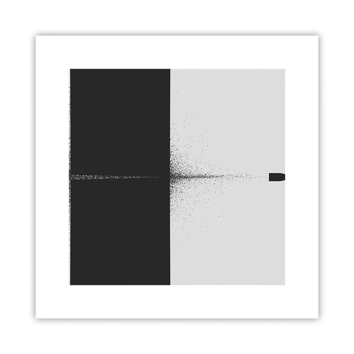 Poster - Rechtstreeks naar het doel - 30x30 cm