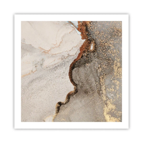 Poster - Op de grens van kleuren - 60x60 cm