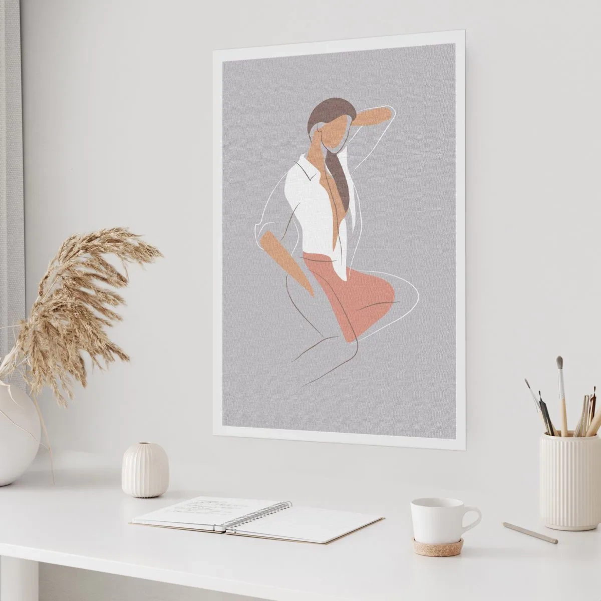Poster - Omtrek van gracieusheid - 50x70 cm