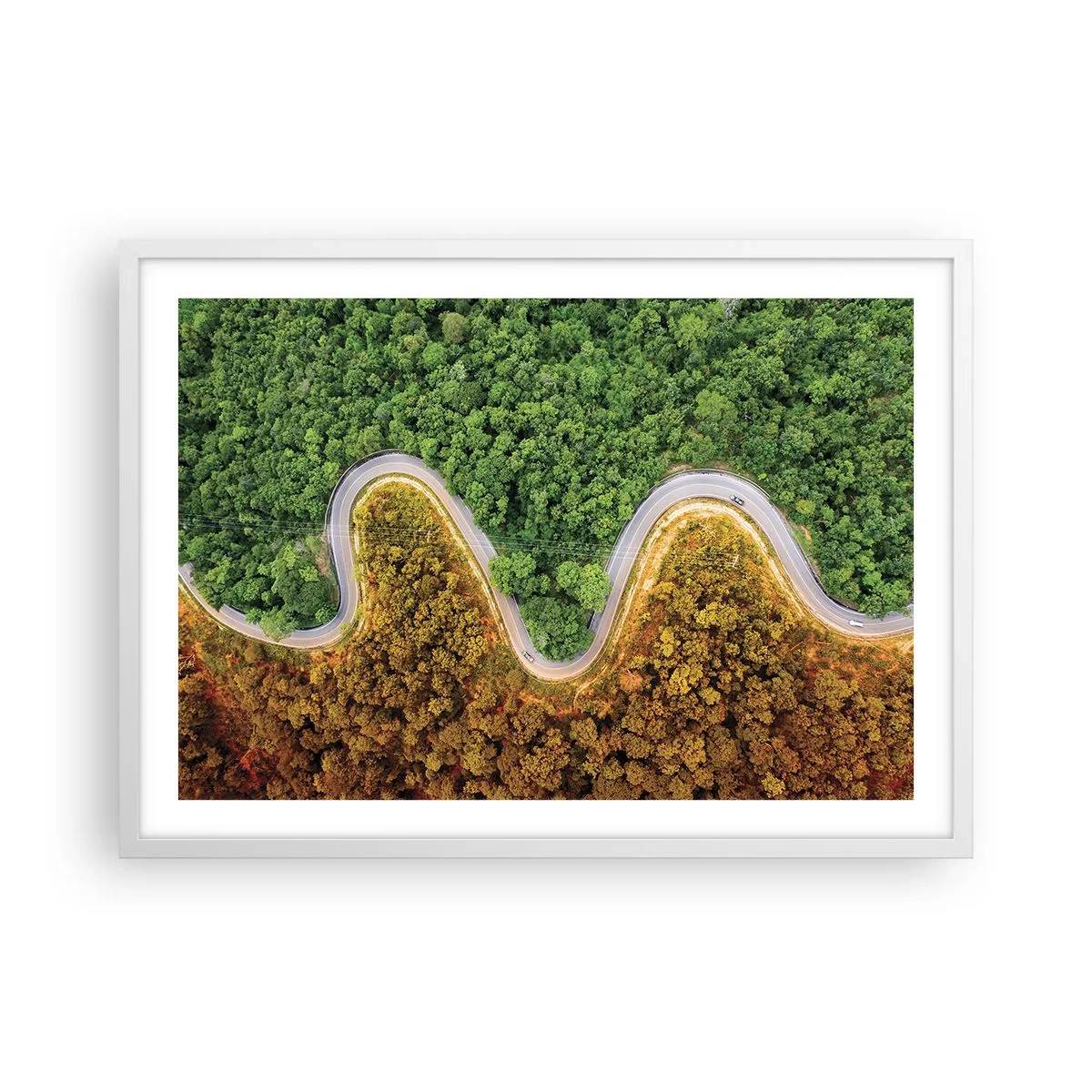 Poster in een witte lijst - Grenzen en doorbraken - 70x50 cm