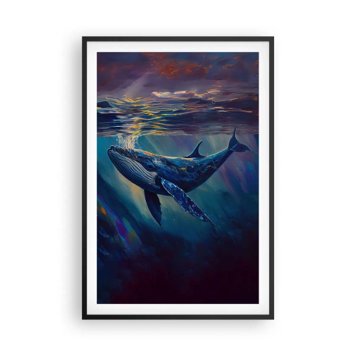 Poster in een zwarte lijst - Welkom in mijn wereld - 61x91 cm
