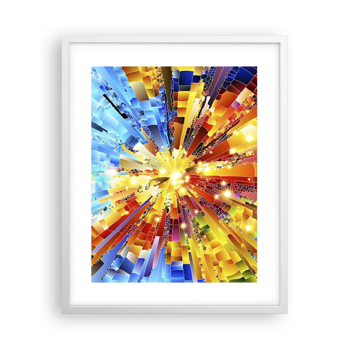 Poster in een witte lijst - In medias res - 40x50 cm