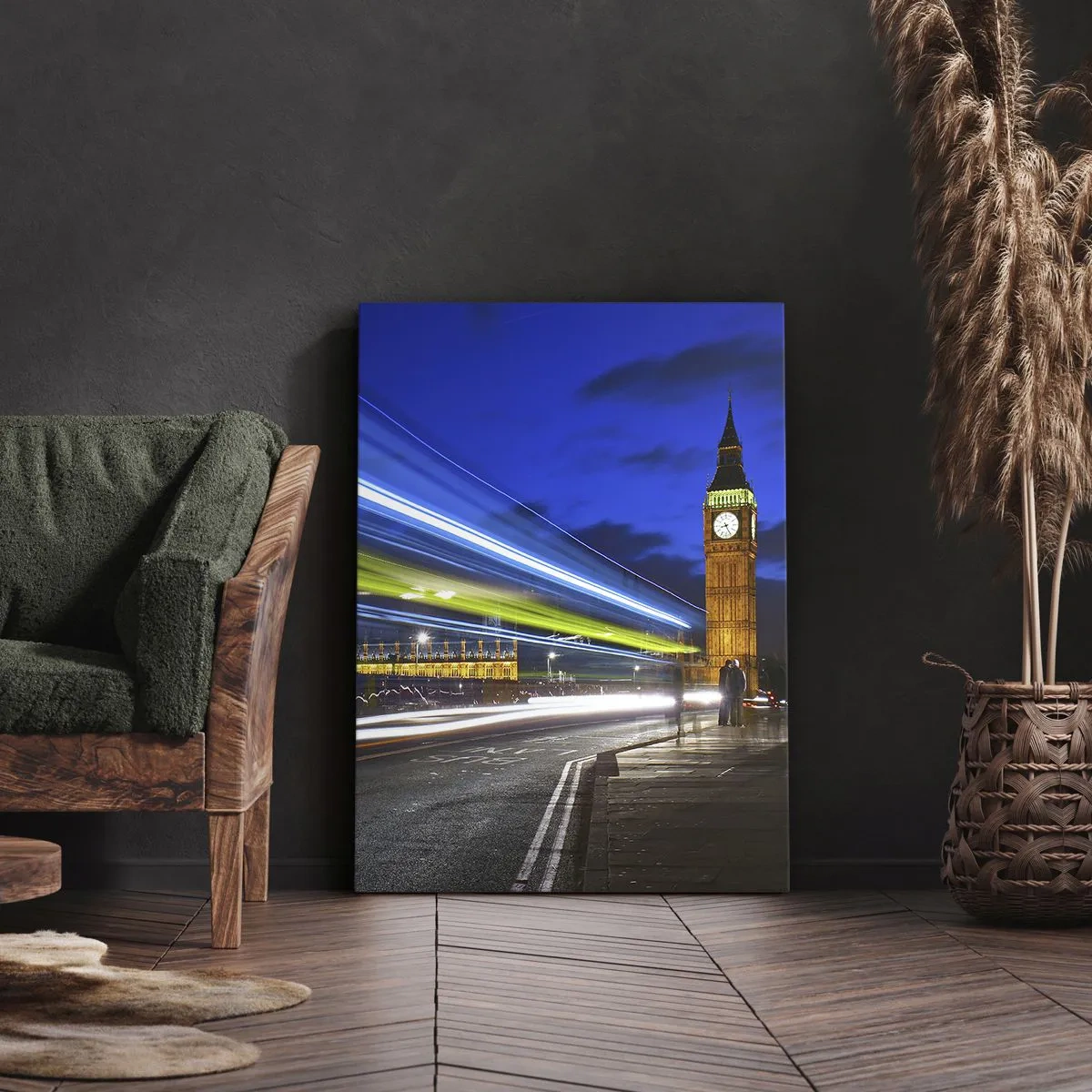 Schilderen op canvas - Onder toeziend oog van Big Ben - 80x120 cm