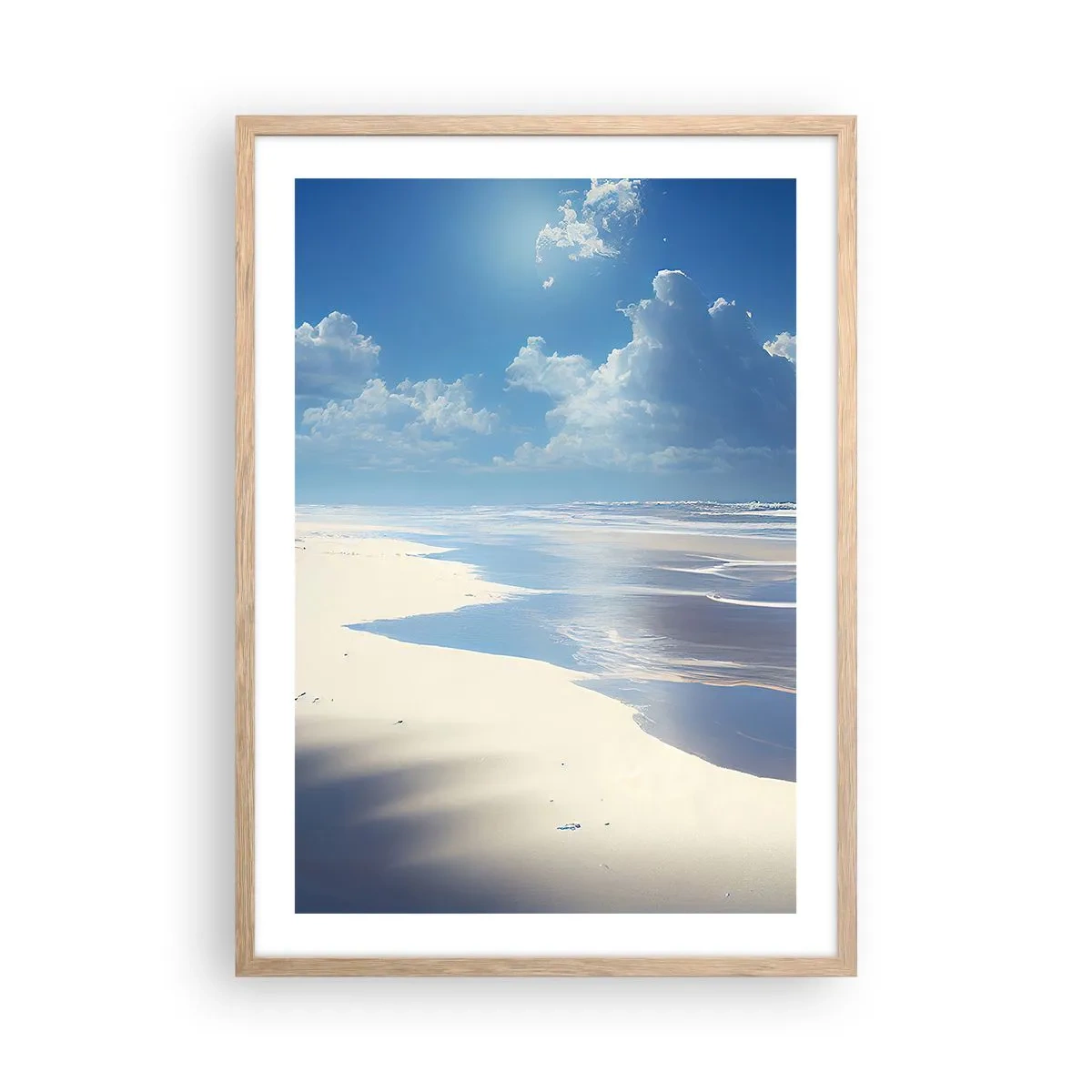 Een poster in een licht eiken lijst - Paradijselijke vakantie - 50x70 cm