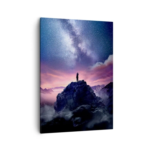 Schilderen op canvas - En hij voelde het leven - 50x70 cm