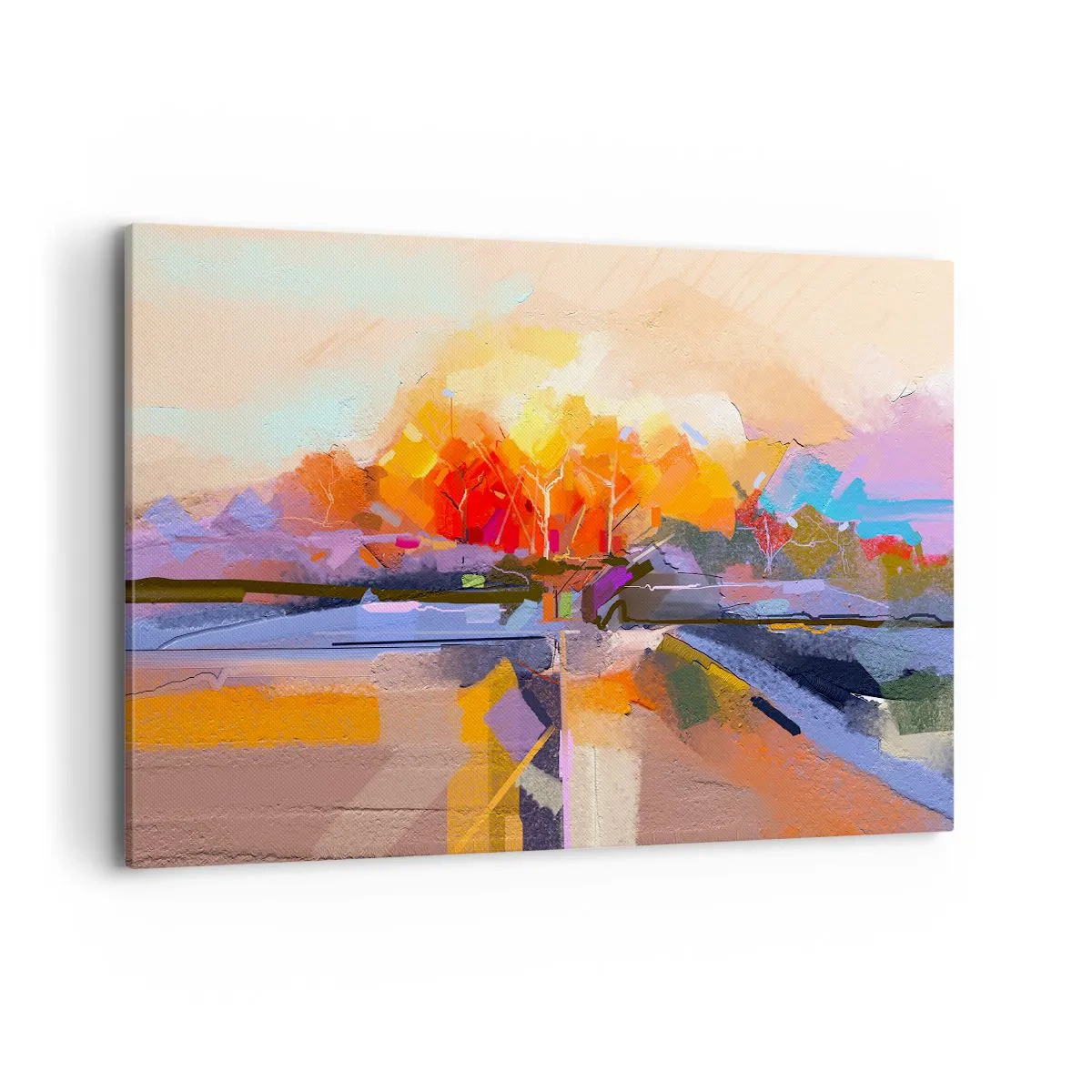 Schilderen op canvas - De herfst is geworden - 100x70 cm