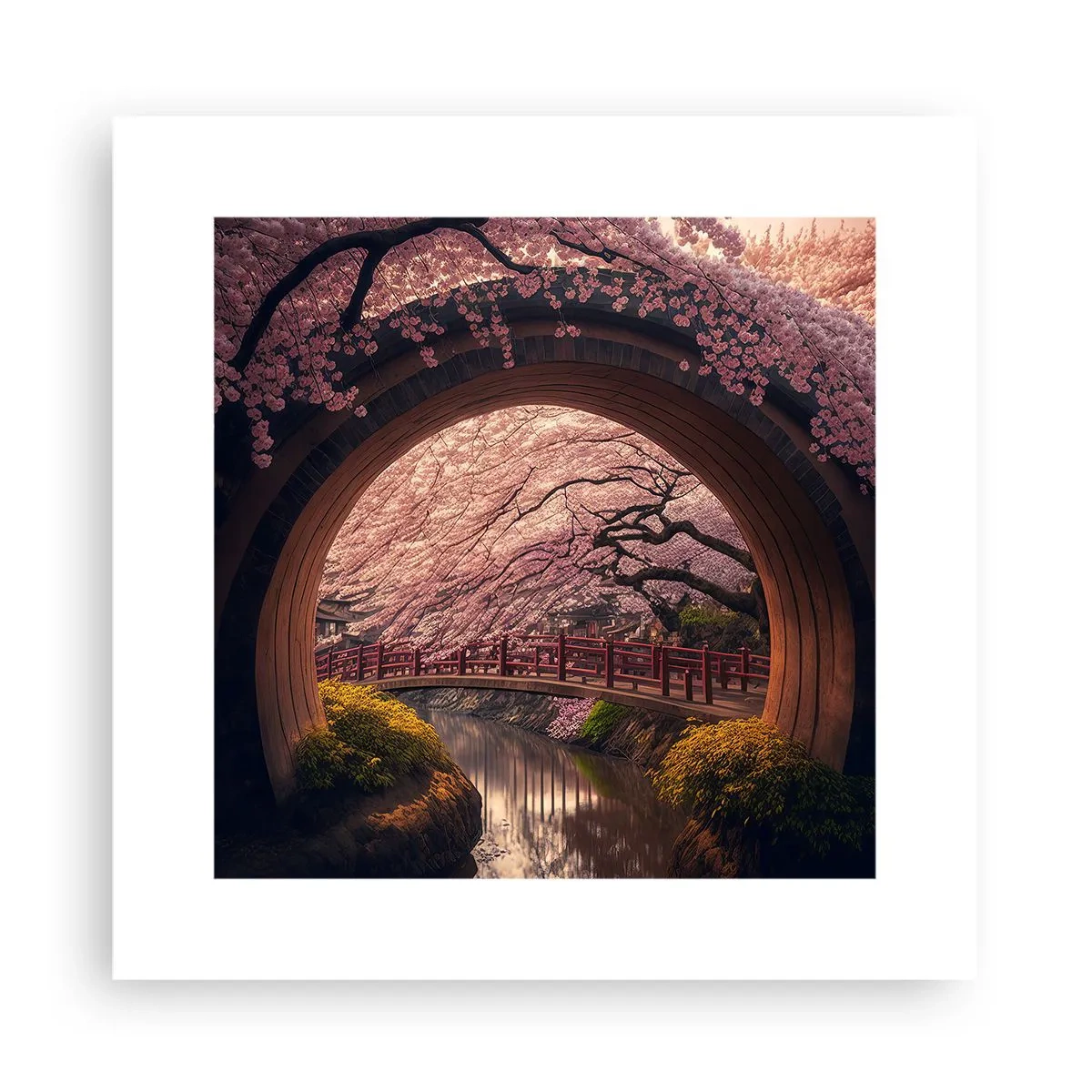 Poster - Japanse lente - 30x30 cm