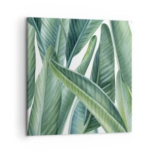 Schilderen op canvas - Groen zelf - 60x60 cm