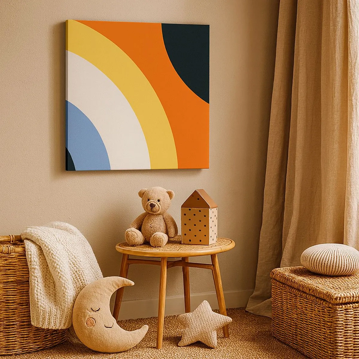 Schilderen op canvas - Naar mezelf toe - 30x30 cm