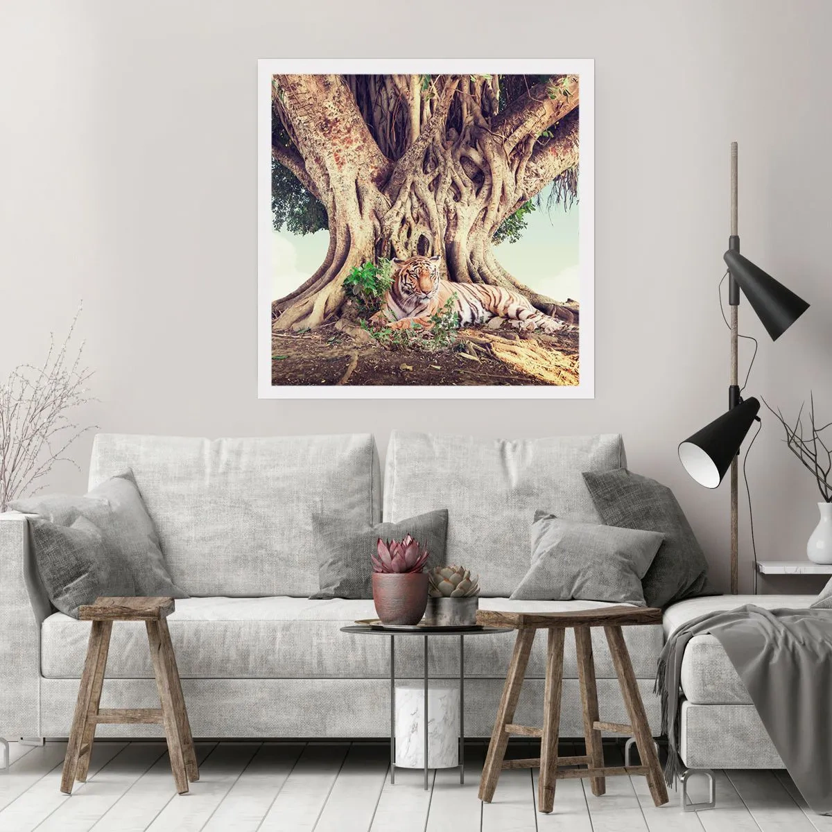 Poster - Uitzicht vanuit het boek Genesis - 40x40 cm